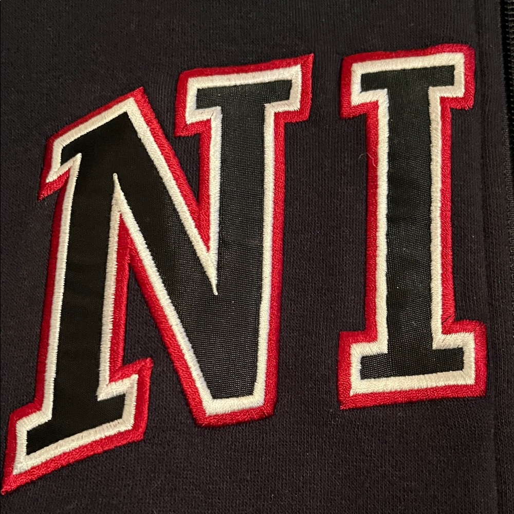 Nike Black Hoodie with Red and White Logo - Picture 3 of 7